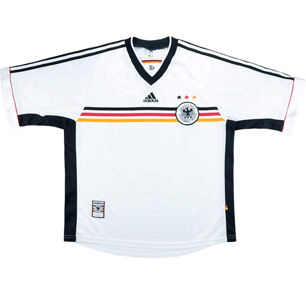 Tailandia Camiseta Alemania 1ª Retro 1998 Blanco